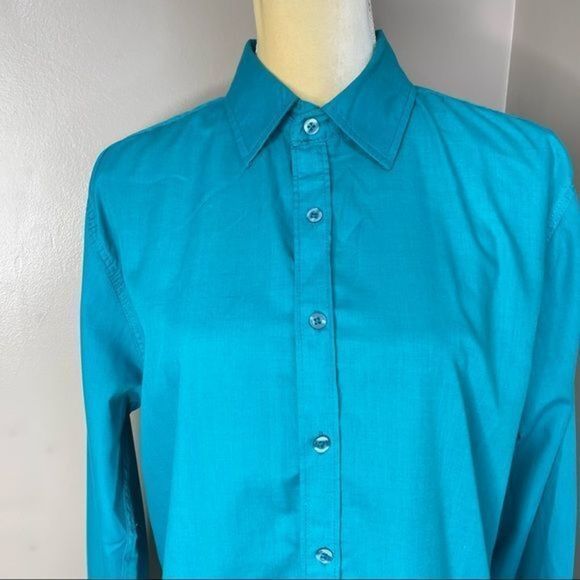 Sovereign Code Women Teal Blue Top Shirt Size Small Long Sleeves EUC - Picture 7 of 12